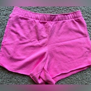 Aerie jogger shorts hot pink